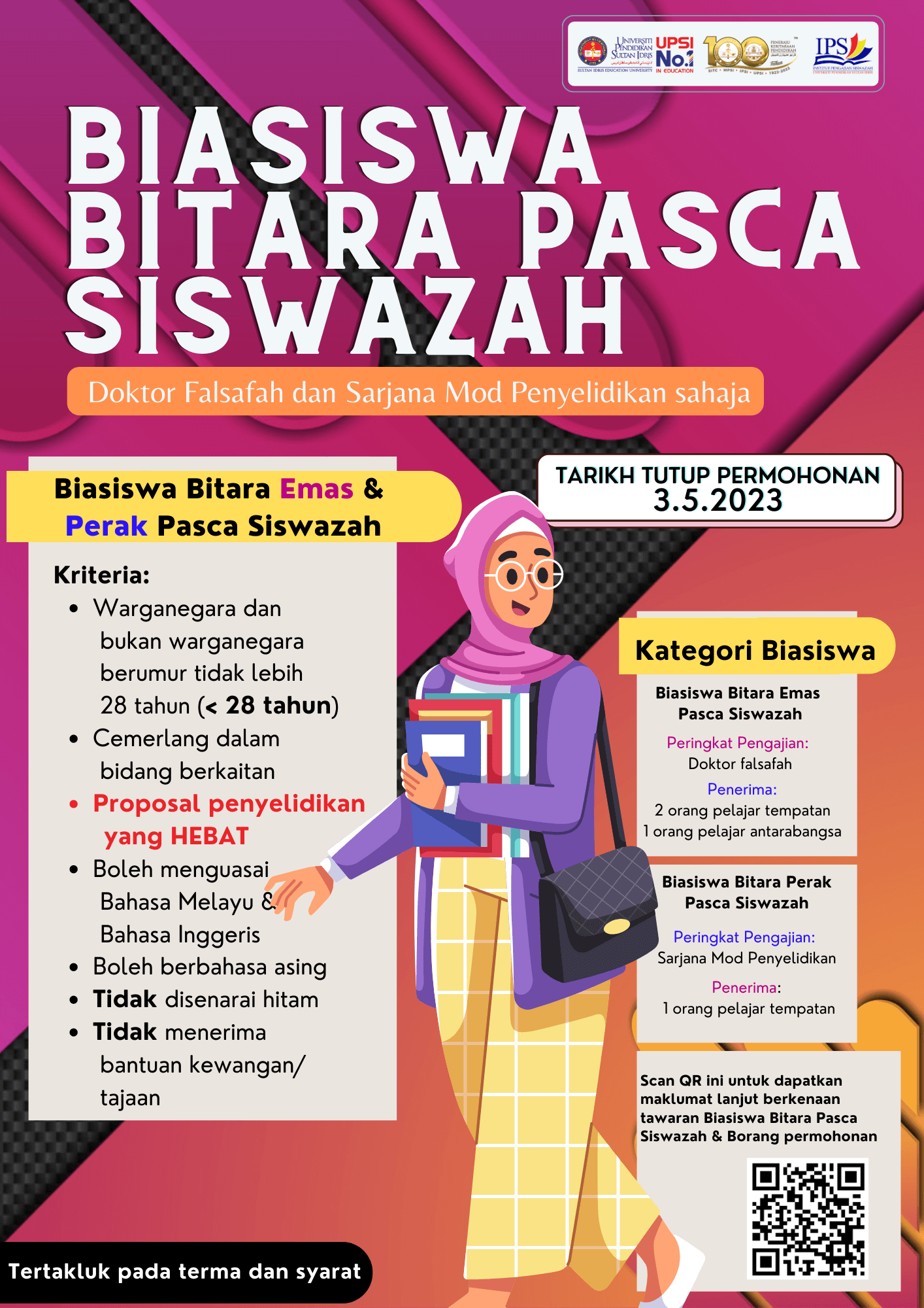 SKIM KHAS KEWANGAN – UPSI | Institut Pengajian Siswazah